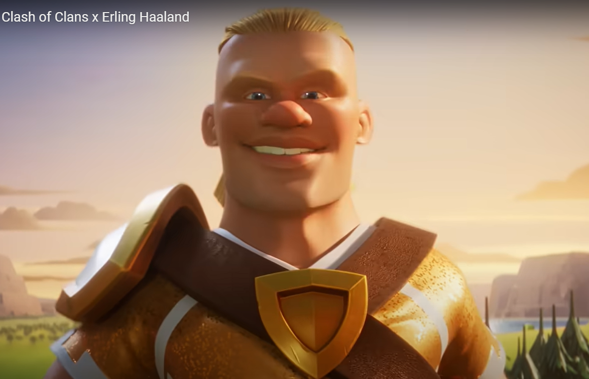 超级巨星埃尔林·哈兰德成为《部落冲突》游戏中的角色